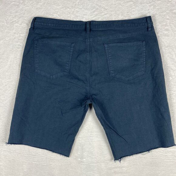 J Brand Tilite Eli Raw Hem Cut Off Denim Jorts Shorts Mens 40 Raw Hem Preppy - Picture 2 of 9